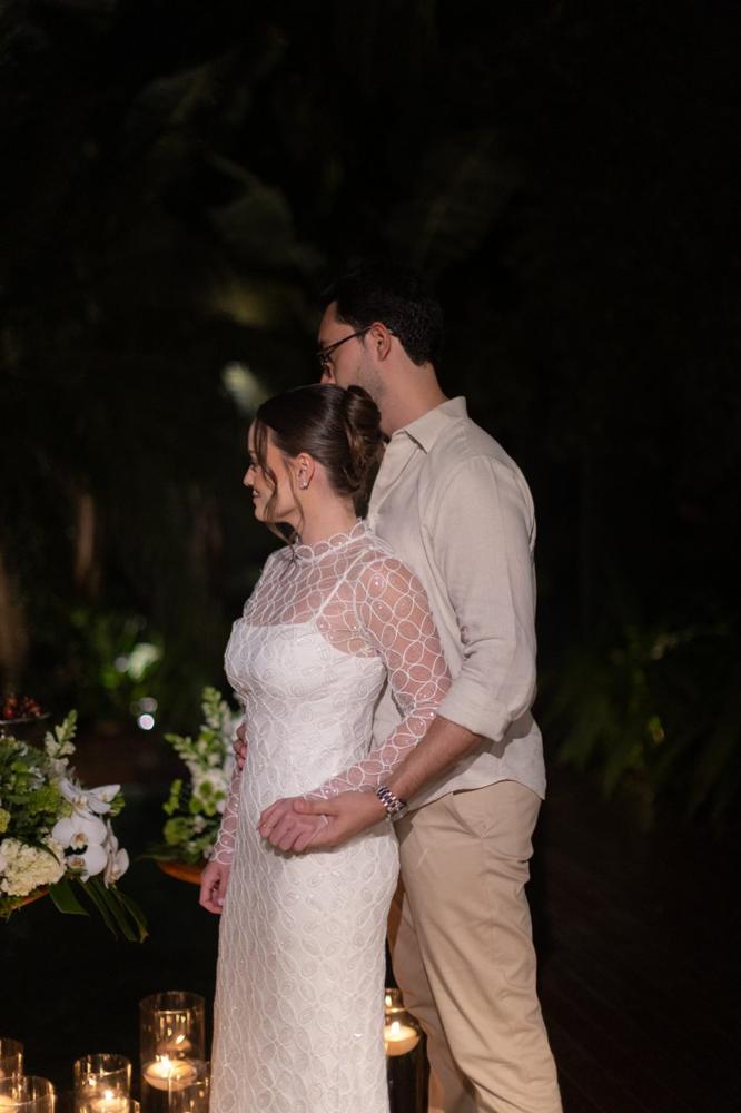 Rafaella e Guilherme de perfil